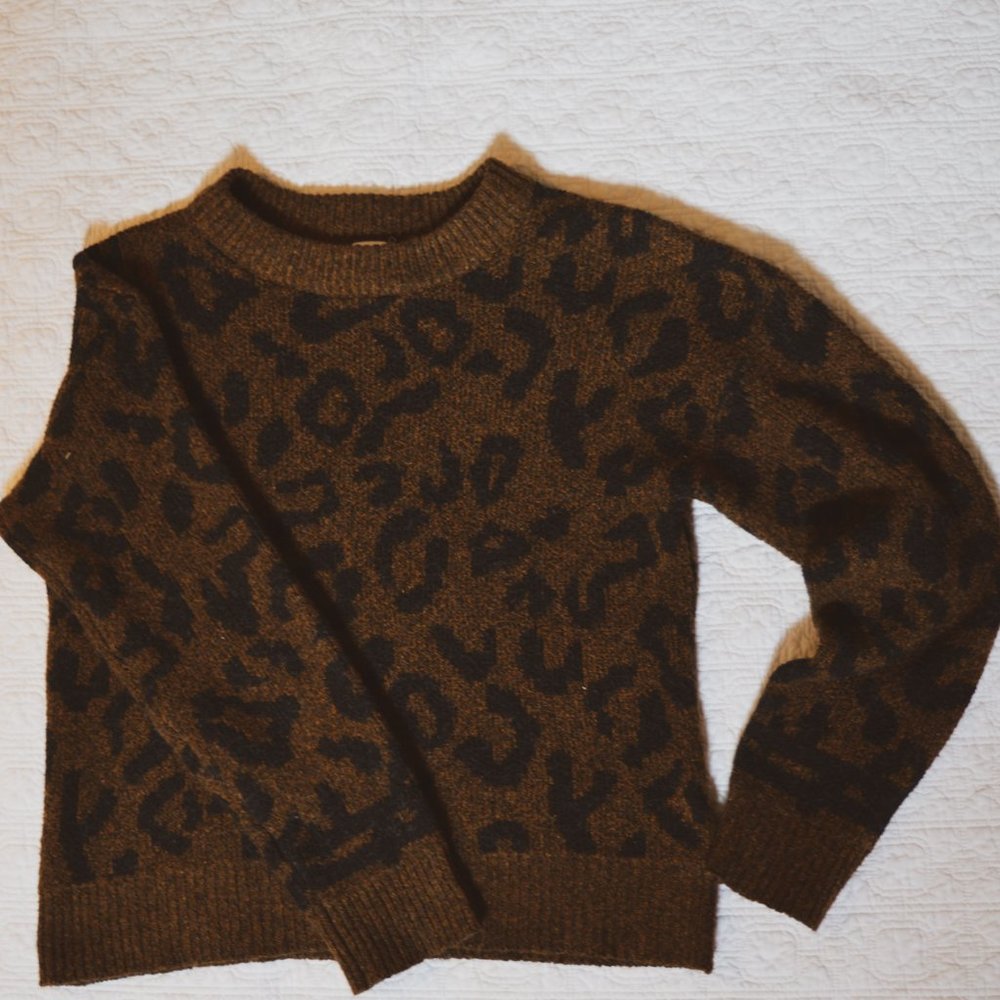 Leopard Print Sweater - Picture 2 of 3